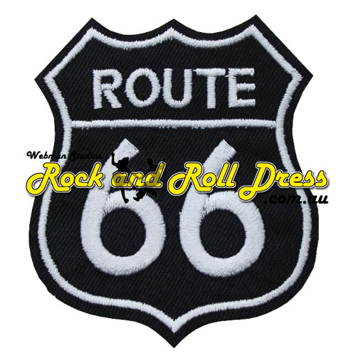 Route 66 patch black