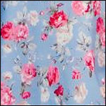 Blue Vintage Pink Floral Print Blue Vintage Pink Floral Print