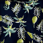Golden Pineapple on Black Print Golden Pineapple on Black Print