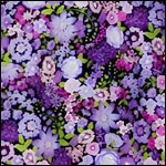 Purple and Lilac Floral Print Purple and Lilac Floral Print