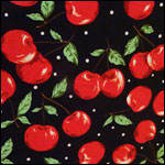Red Cherry on Black Print Red Cherry on Black Print