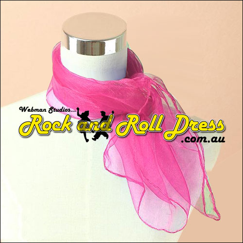 Image of Hot pink 50s rock and roll scarf