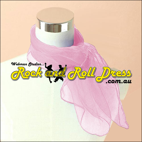 Image of Pink 50s rock and roll scarf