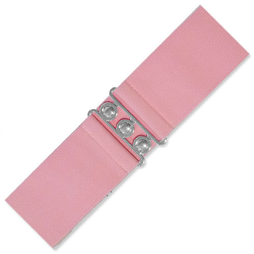 Pink elastic cinch belt 70mm wide XS-2XL