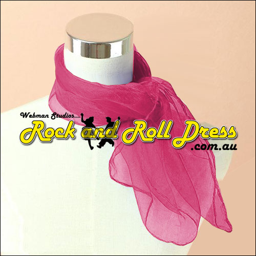 Image of Plum 50s rock and roll scarf