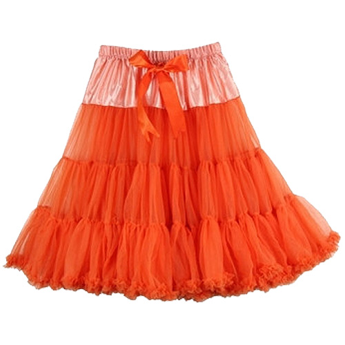 Orange super-soft rock and roll petticoat