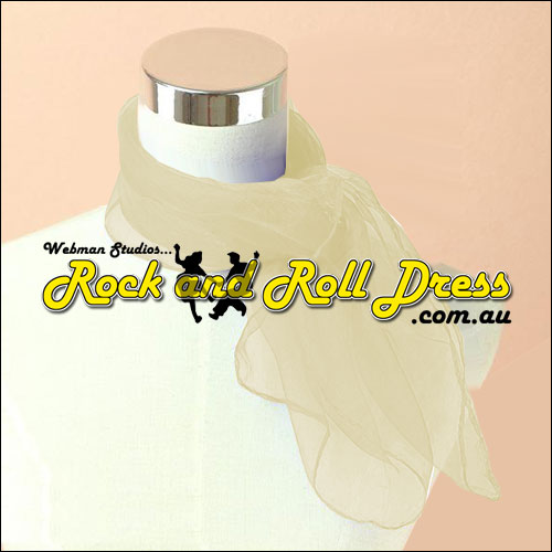 Image of Ivory 50s rock and roll scarf