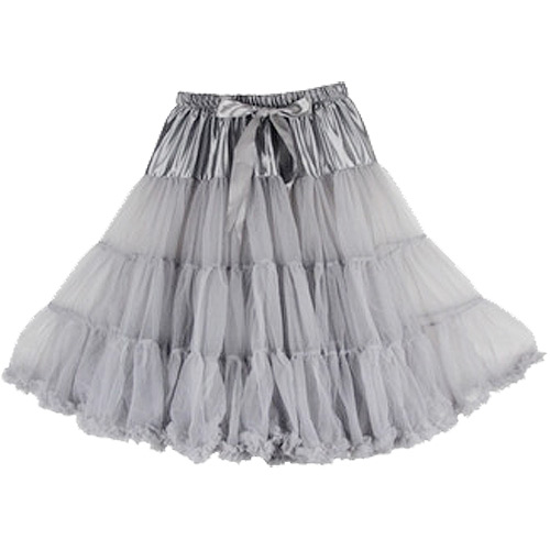 Image of Silver super-soft rockabilly petticoat