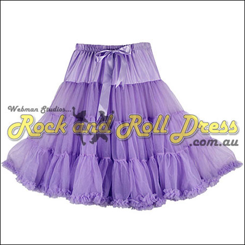 65cm 1 layer super-soft lavender rock and roll petticoat