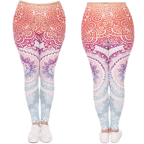 Image of Zahora mandala leggings plus size