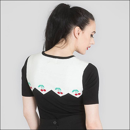 Hell Bunny Cherry top in sizes XS-XL