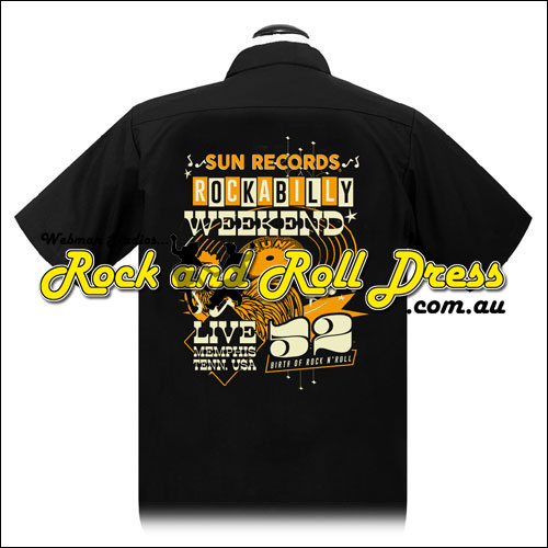 Sun Records rockabilly weekend garage shirt