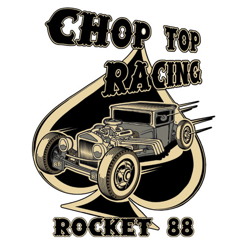 Rocket 88 Chop Top Racing men's workshirt S-4XL Grey