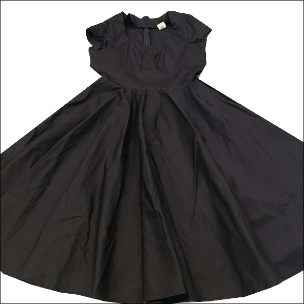 Image of Sheridan Kate black full circle skirt rock and roll dress