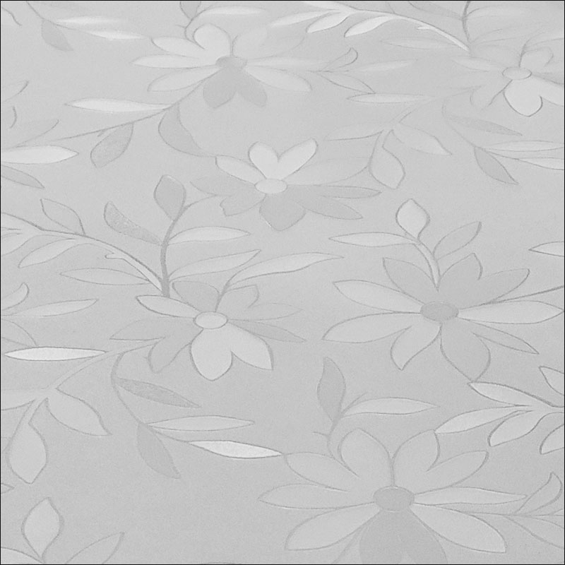 Retro inspired frosted leaf design PVC table cover 80cm x 120cm