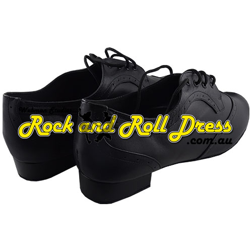 Men's black dance shoes - 10mm heel - size 5 - 16.5