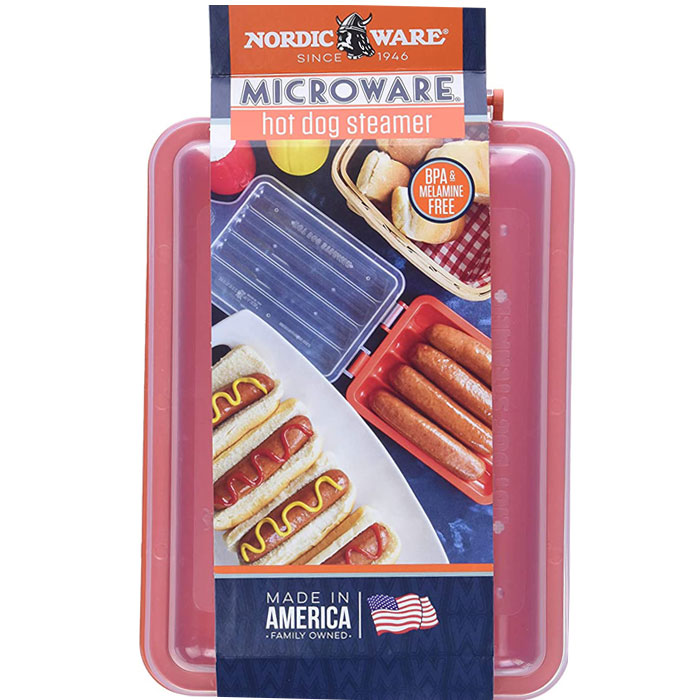 Nordicware microwave Hot Dog Steamer for hotdogs in 60 seconds!