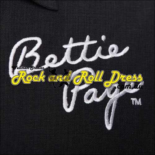 Bettie Page signature rock and roll shirt