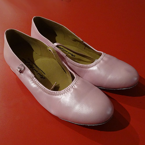 Image of Ladies pink rockabilly swing dance shoes 10mm heel