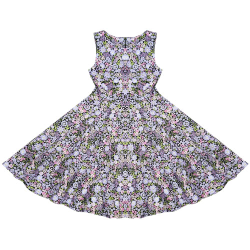 Image of Rhiannon Lee vintage purple floral dress in childrens sizes 4-12