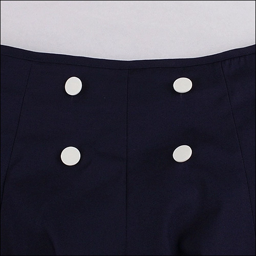 Retro vintage inspired navy blue sailor skirt
