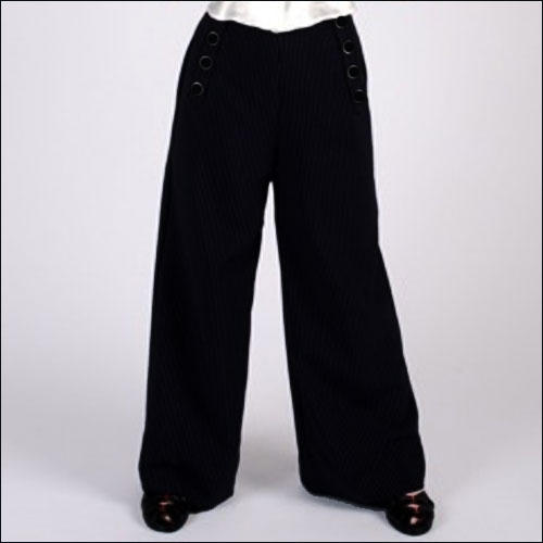 Rocket 88 high-waisted sailor swing pants in sizes XS-4XL