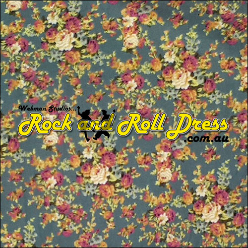 Vintage floral rock and roll skirt